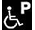 Markierte Behindertenparkplätze vorhanden